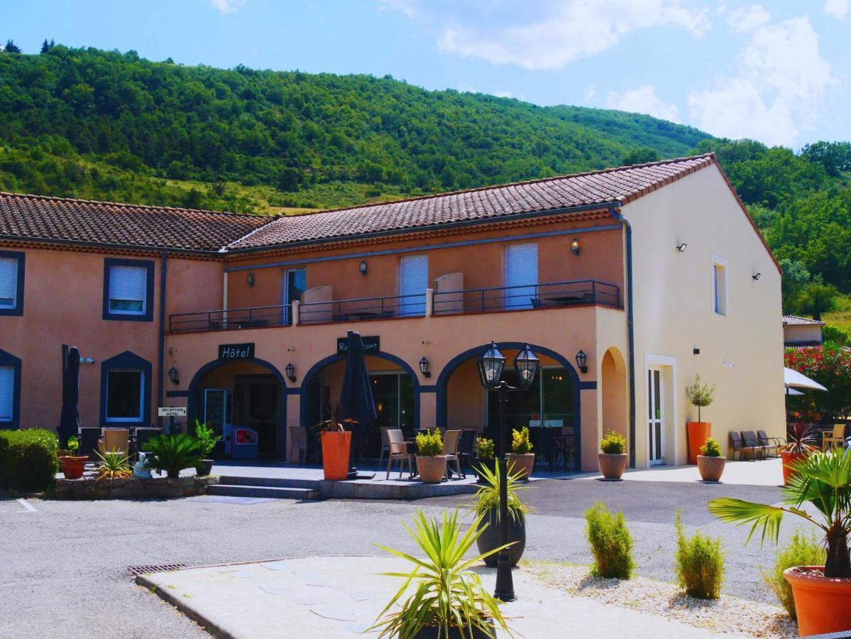 Hotel Restaurant Les Chataigniers Privas Bagian luar foto